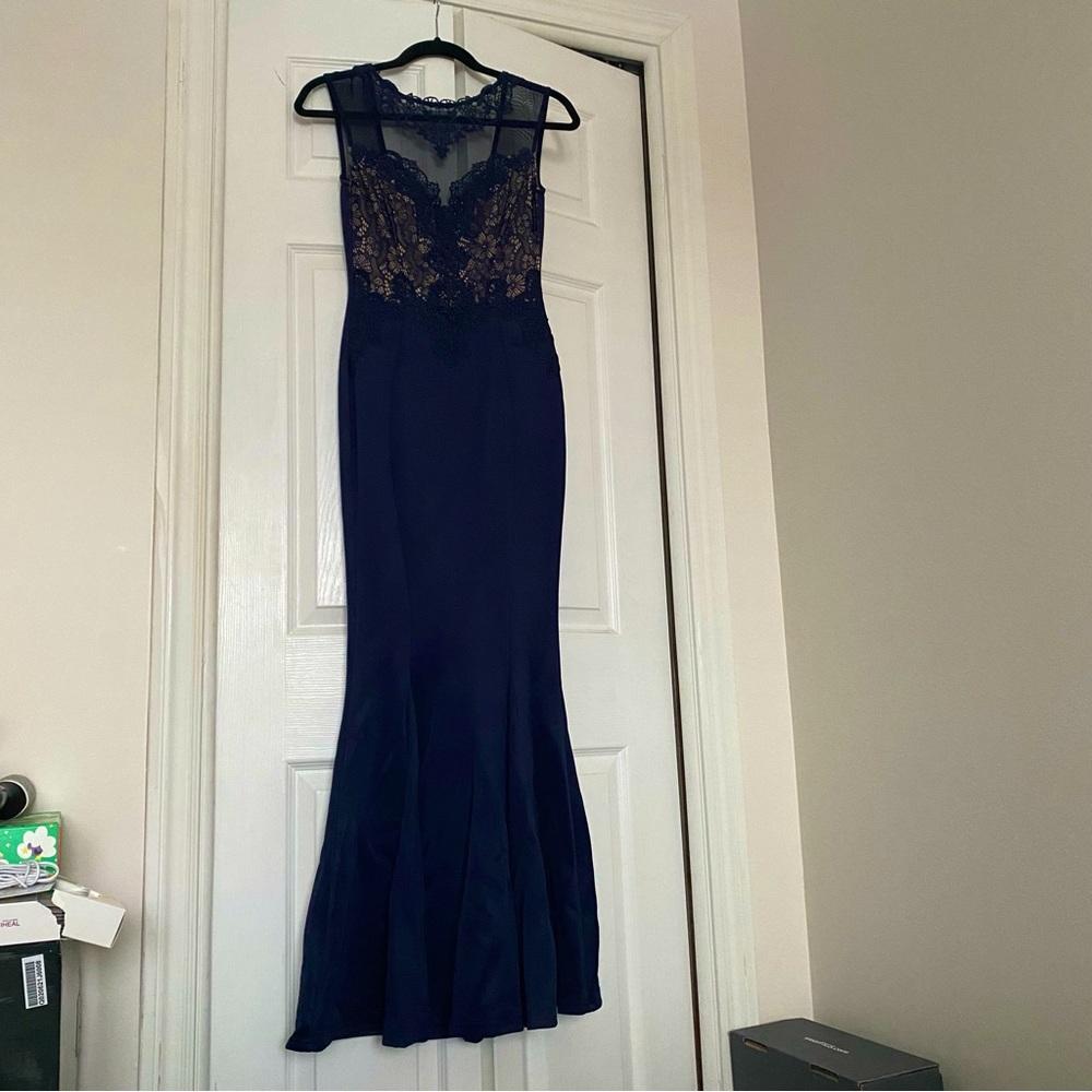 Lace detailing gown
